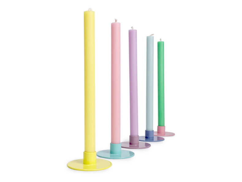 5 Mini Candles, Color Mix SPRING