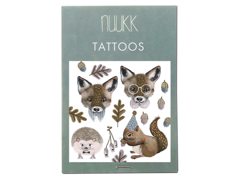 NUUKK-Bio-Tattoo-Fuchs-und-Eichhörnchen