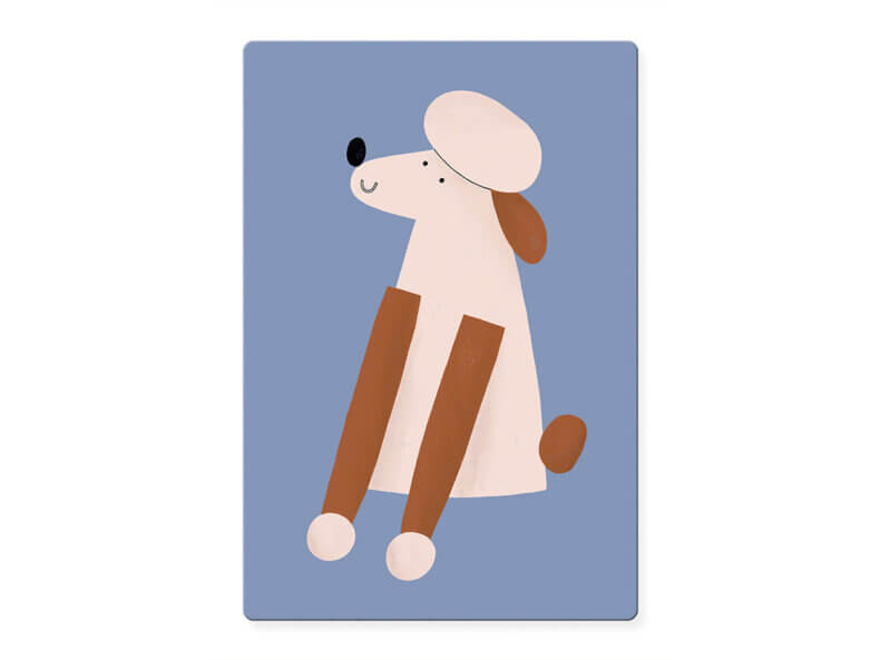 Frühstücksbrettchen "Pudel"