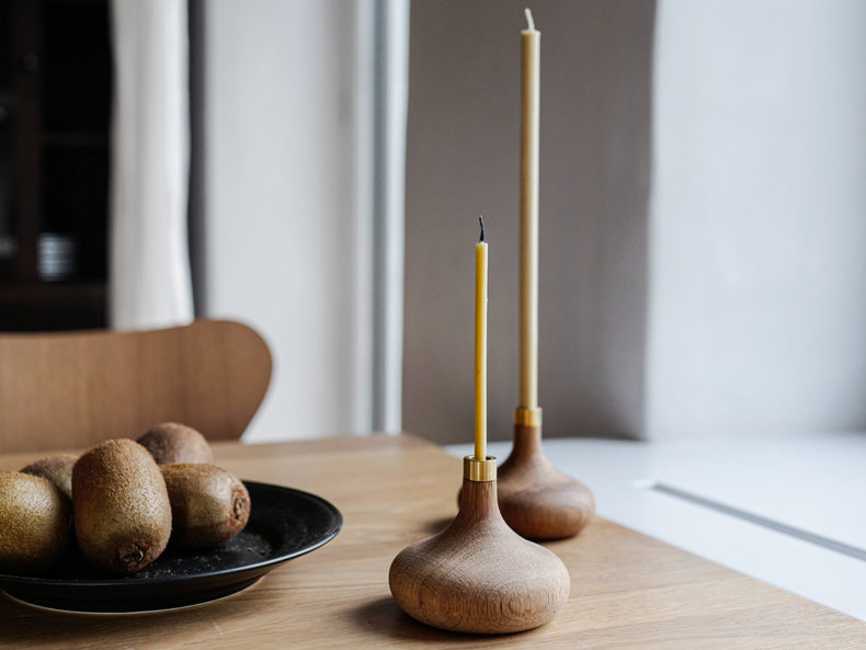 OVO Things Oak Candle holder_Dinner Candles_Birthday Candles