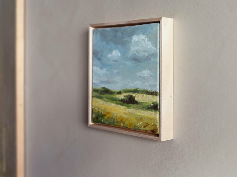 "Feld" Öl auf Leinwand, Unikat – Bild 4