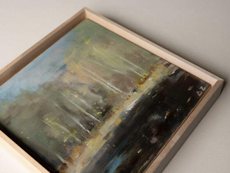 "Frühlingswald I" Öl auf Leinwand, Unikat – Bild 3