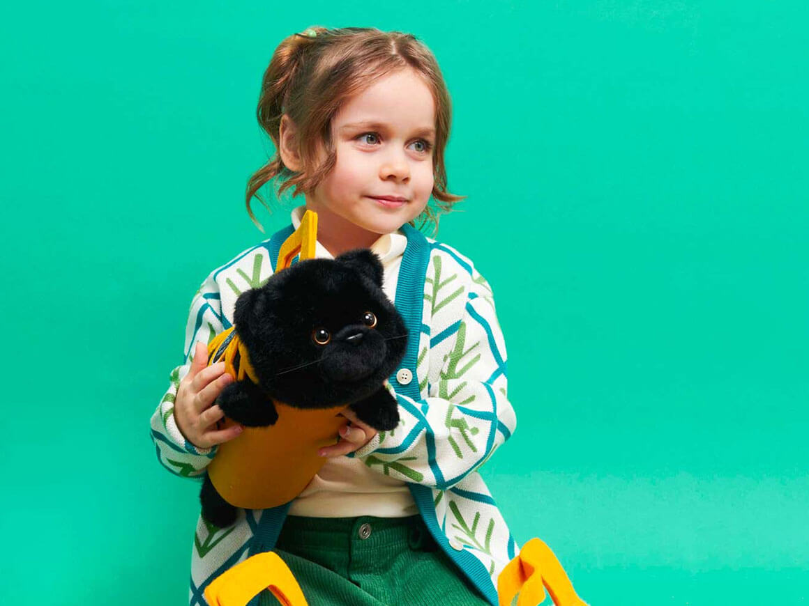 MILO, Katze mit Tragetasche (35 cm), schwarz – Bild 6