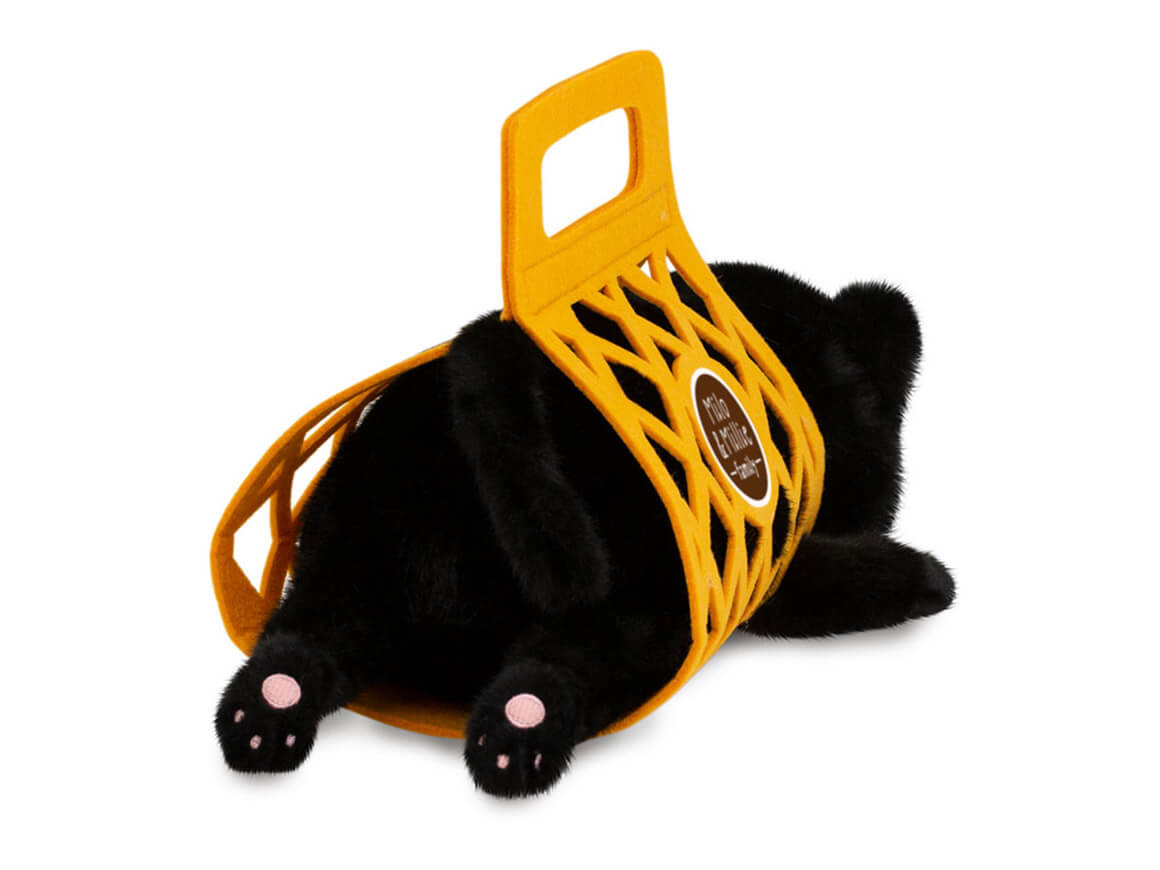 MILO, Katze mit Tragetasche (35 cm), schwarz – Bild 3