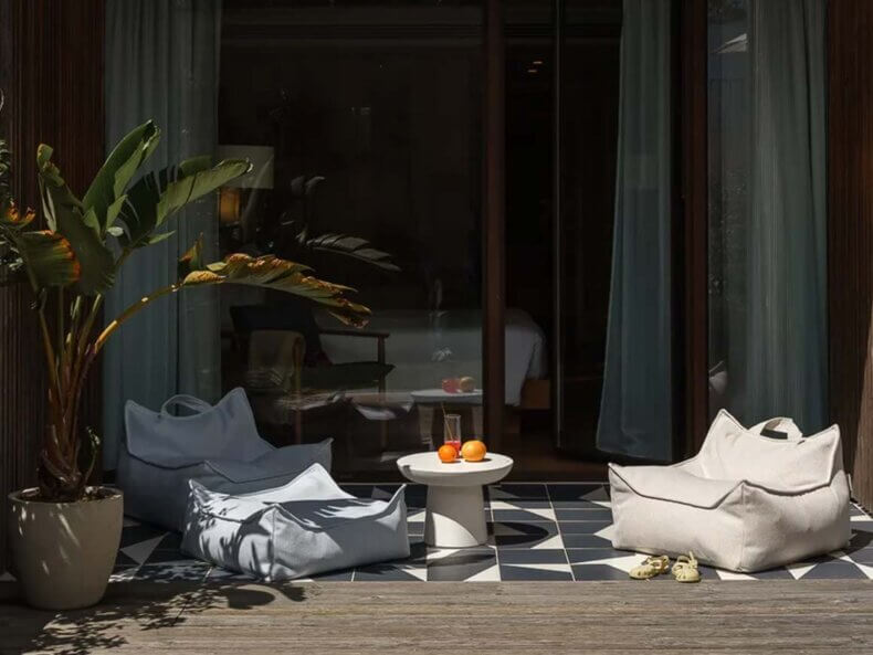 Outdoor Beanbag Chair, Terra – Bild 7