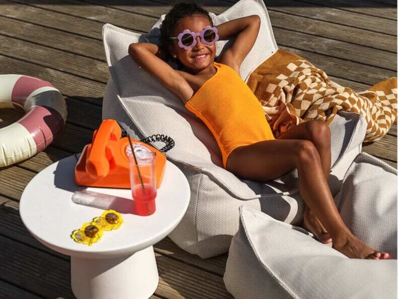 Outdoor Beanbag Chair, Terra – Bild 5