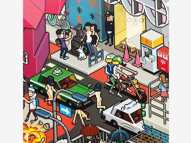 Tokyo, Pixorama Pixelkunst-Poster – Bild 6