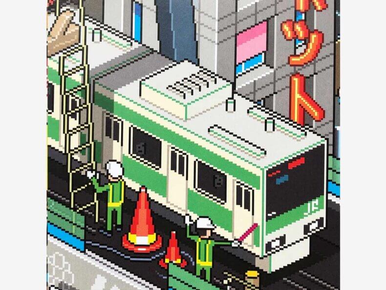 Tokyo, Pixorama Pixelkunst-Poster – Bild 4