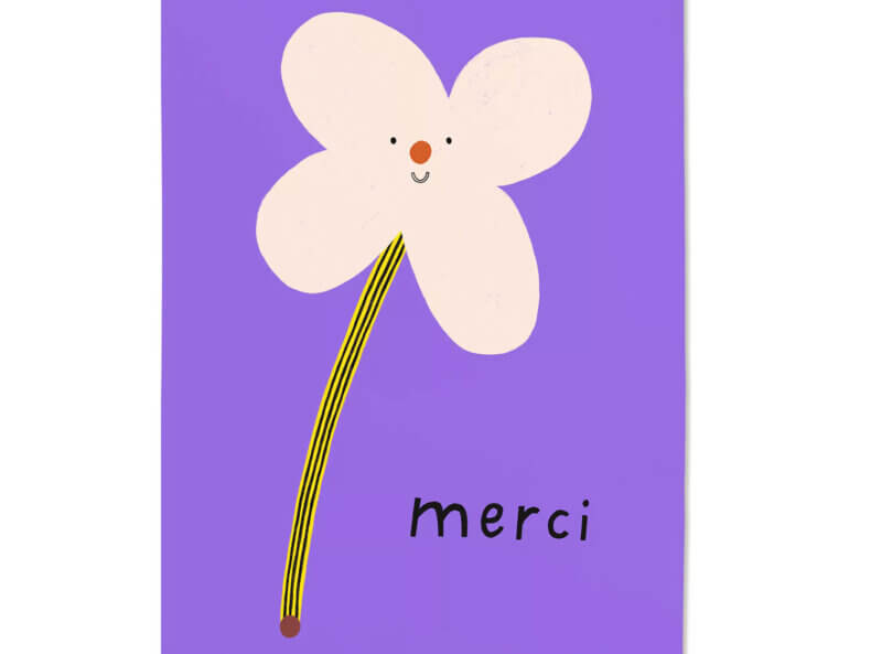 Postkarte „Merci“, NUUKK