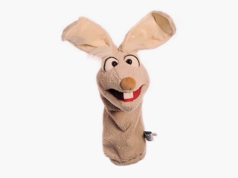 Hase Mampfred, Handpuppe