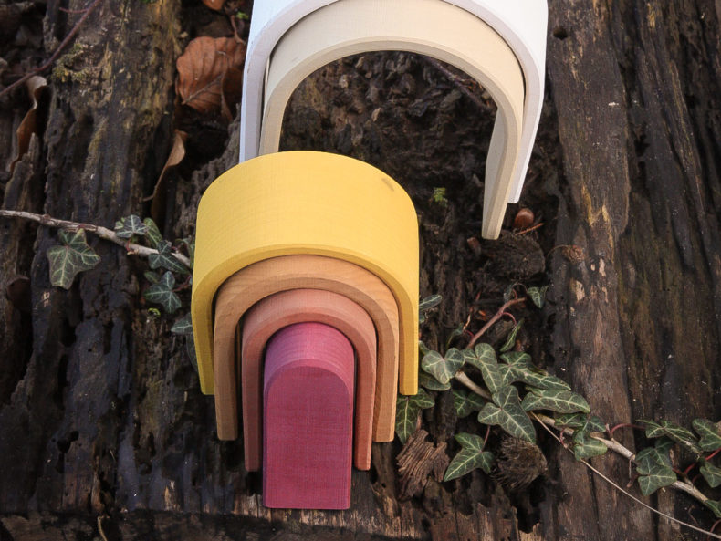 "Oval Rainbow" Stapelbogen Holz, RADUGA GREZ – Bild 6