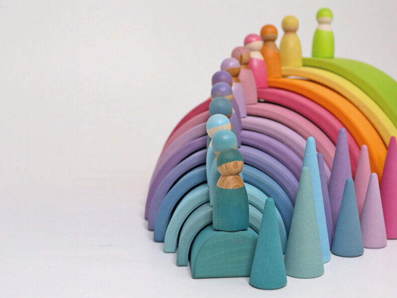 Regenbogenfreunde Pastell – Bild 2