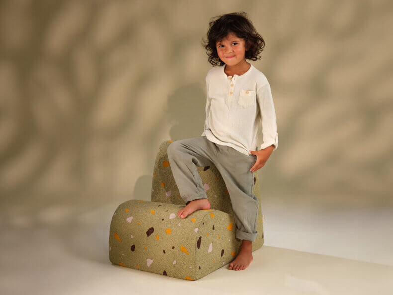 Kindersessel Cloud Terrazzo Moss – Bild 3