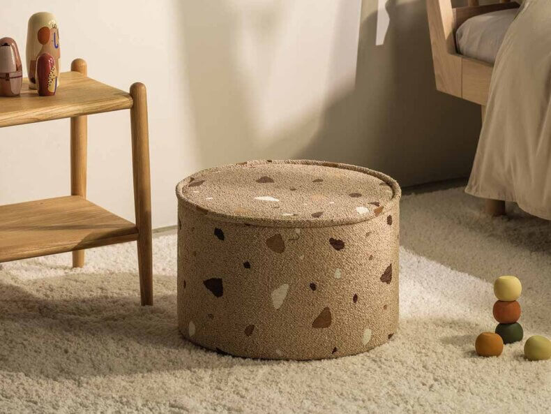 Sitzpuff Terrazzo Sand – Bild 2