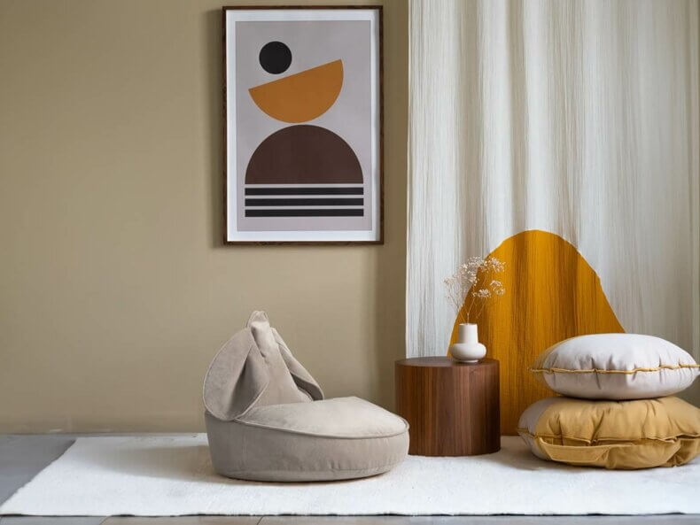 Kindersessel & Sitzsack Bunny, Dusty Beige – Bild 2