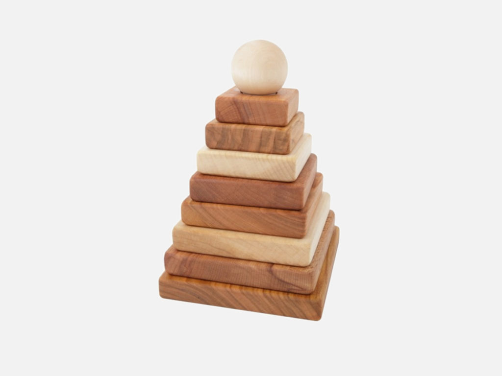 Gowi Stapelpyramide Für Kinder – 9 Bunte Becher, Stapelbar & Transportabel