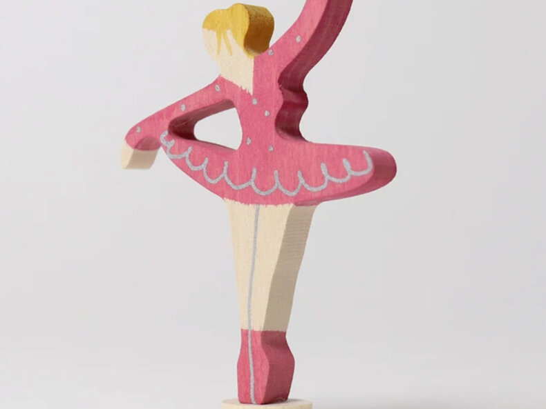Steckfigur Ballerina Rubinrot