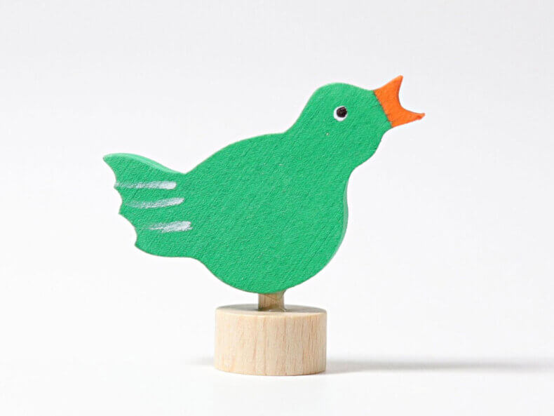 Steckfigur singender Vogel – Bild 3