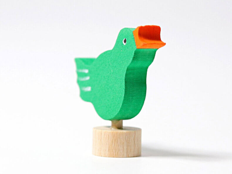 Steckfigur singender Vogel – Bild 2