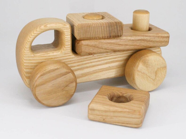 Holzauto Steckspiel, Lotes Toys – Bild 4