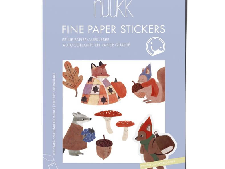 Stickerbogen Waldbewohner | 3 Bögen, NUUKK