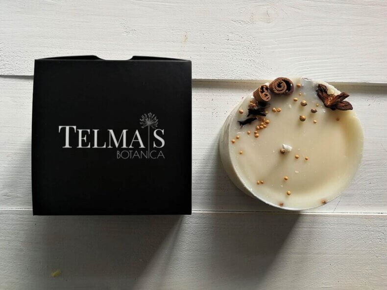 Telmas Botanica, Duftkerze - Weihnachtsgewürze, klein