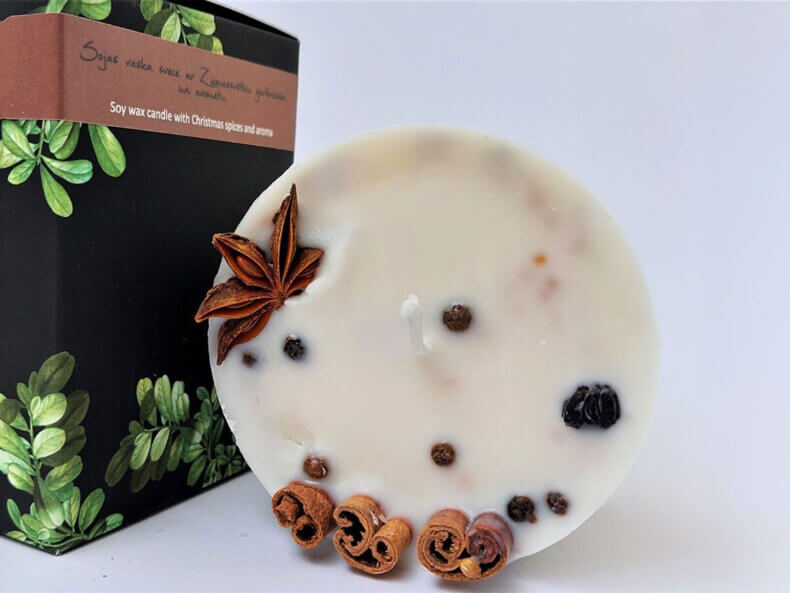 Telmas Botanica, Duftkerze - Weihnachtsgewürze, groß