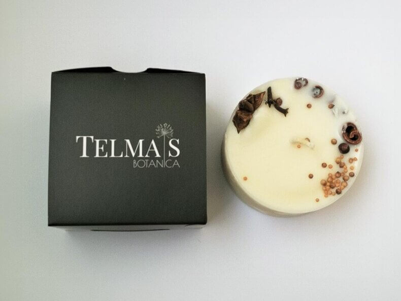 Telmas Botanica, Duftkerze - Weihnachtsgewürze, klein – Bild 4