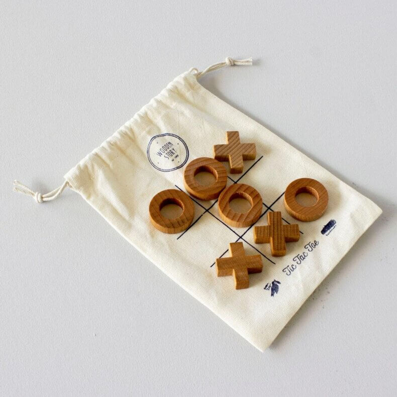 Tic Tac Toe - nachhaltiges Holzspiel – Bild 3