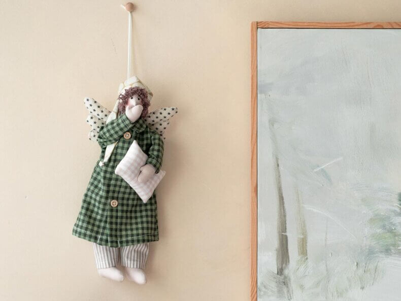Tilda-dolls-Schlafengel-gruen