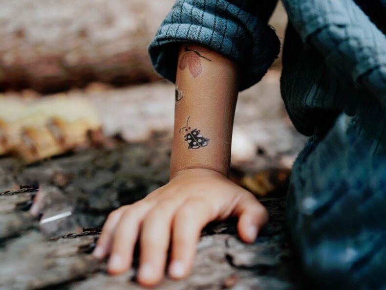 Vegane Kindertattoos Käferlein, NUUKK – Bild 3