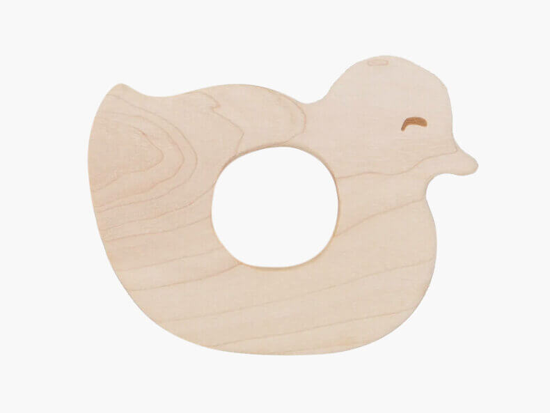 TEETHER Baby Duck Holzbeißring | Von WOODEN STORY