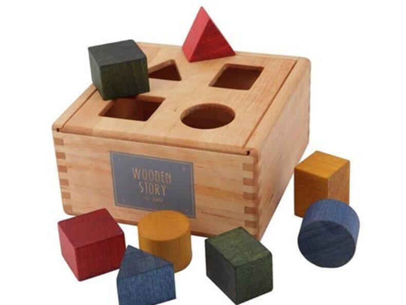 rainbow shape sorter box