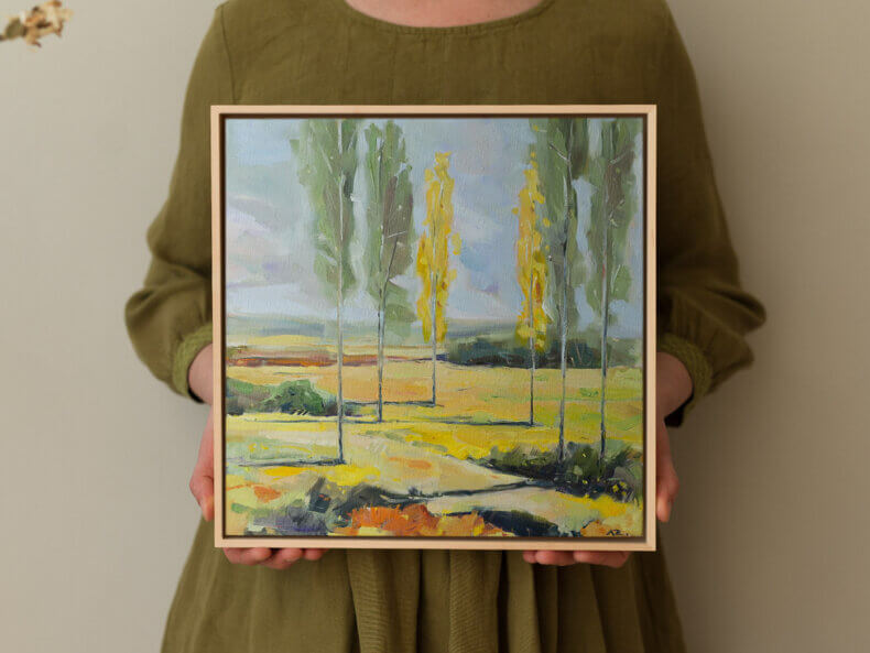 "Wald & Wiese II" Öl auf Leinwand, Unikat