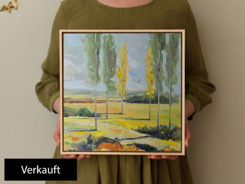 "Wald & Wiese II" Öl auf Leinwand, Unikat