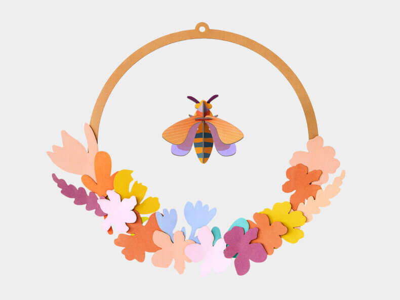 Meadow Wreath Pop out, Wanddeko