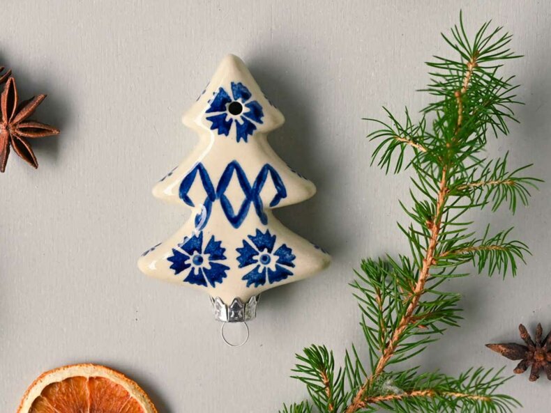 Weihnachtsschmuck TANNENBAUM aus Keramik – Bild 2