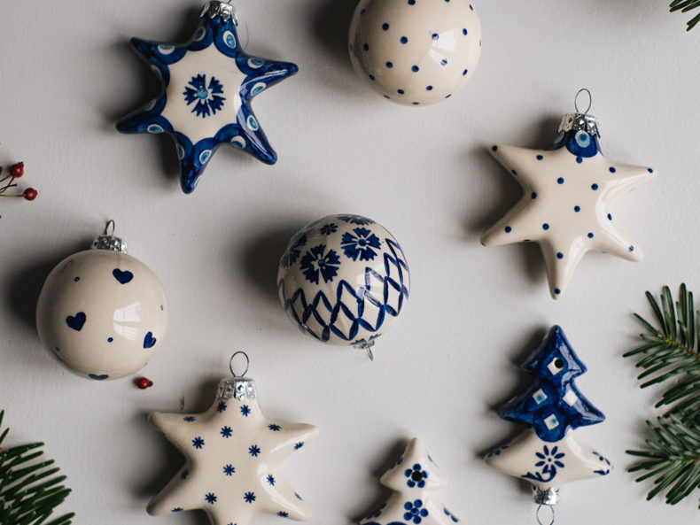 Weihnachtsschmuck aus Keramik