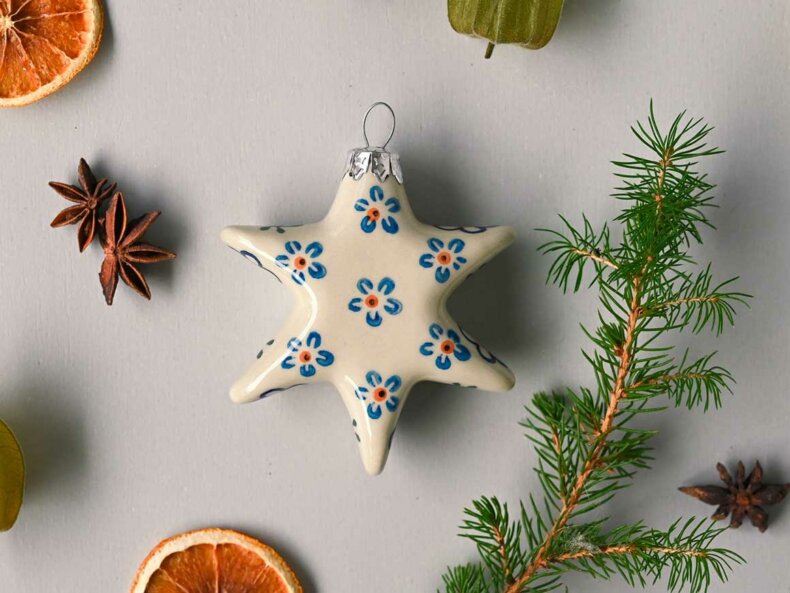Weihnachtsschmuck STERNE aus Keramik – Bild 7