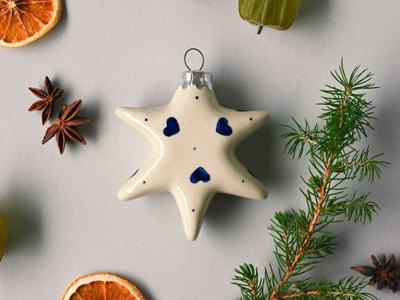 Weihnachtsschmuck STERNE aus Keramik – Bild 10