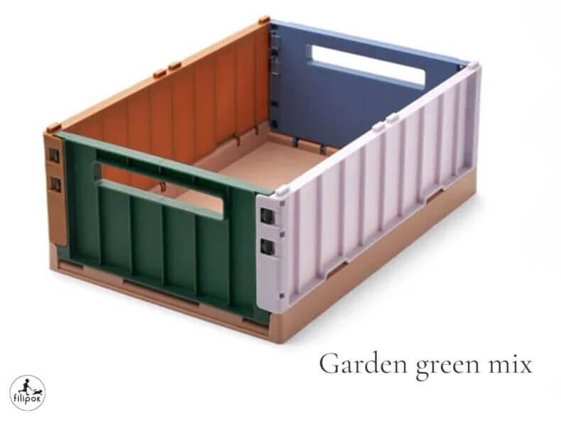 Weston Aufbewahrungsbox Medium, Farbe: GARDEN GREEN MULTI MIX | LIEWOOD