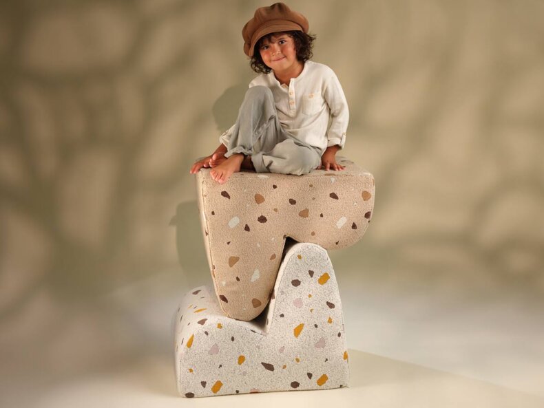Kindersessel Cloud Terrazzo Marble – Bild 7