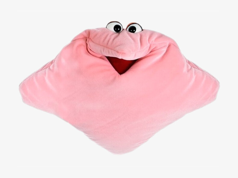 Wunschtraumkuschelmuschelkissen in Rosa | Von living puppets