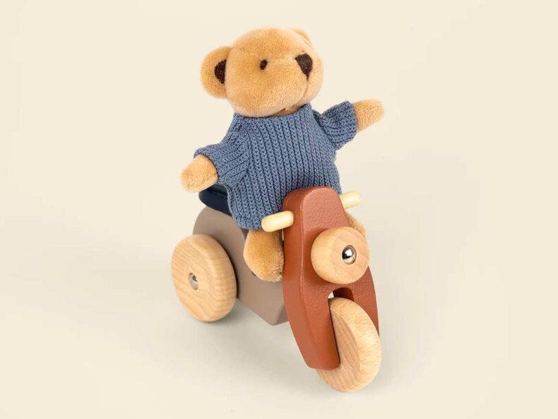 Alexis der Bär auf der Vespa von Egmont Toys