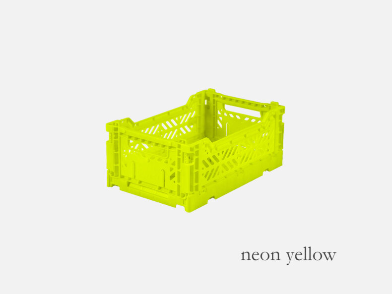 aufbewahrungsbox mini neon yellow