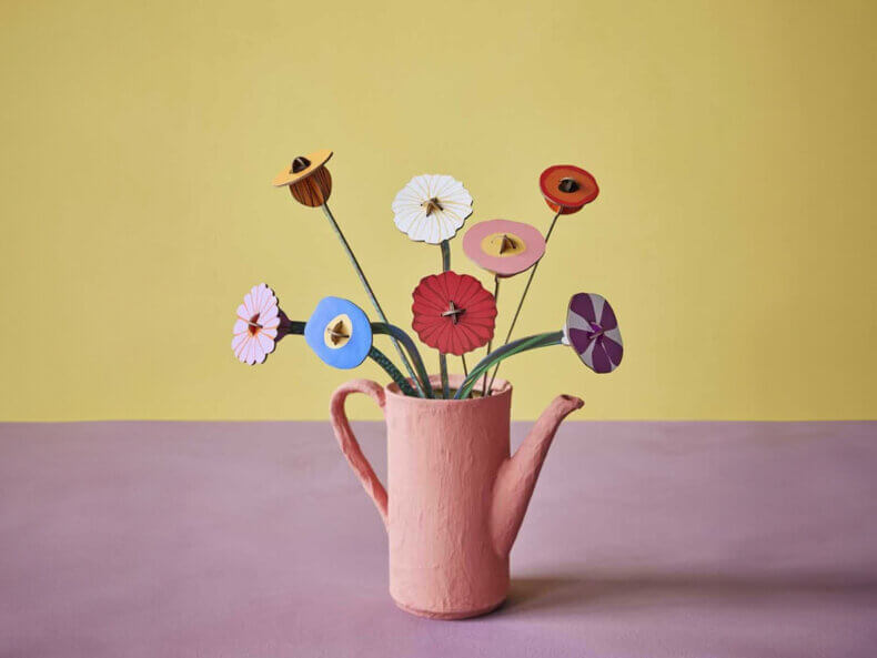 Klimt's Garden DIY Set als Tischdeko aufgebaut