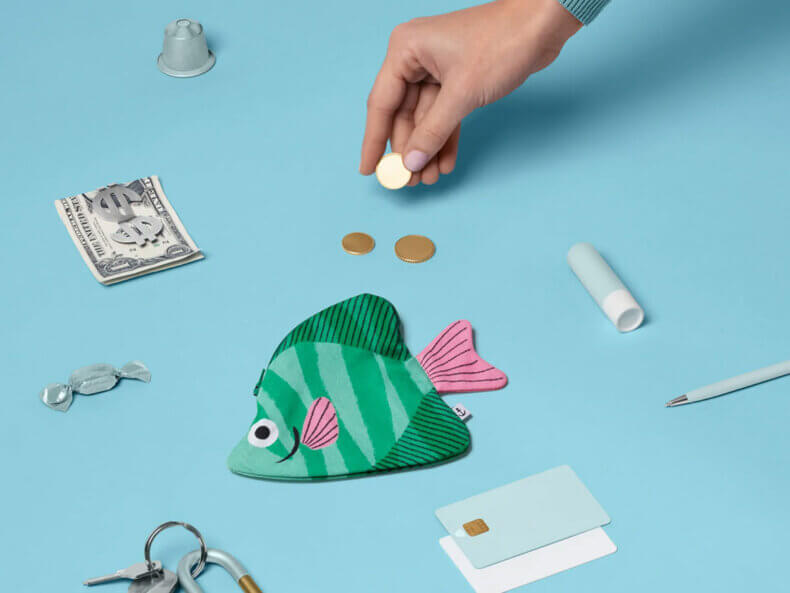 Don Fisher Moonyfish Green im Einsatz als Federmäppchen