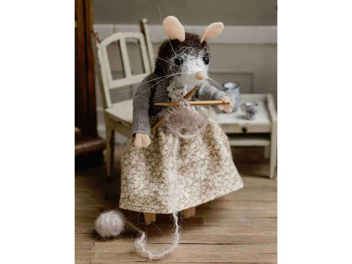 Maus Alma – handgefertigte Filzmaus – Bild 6