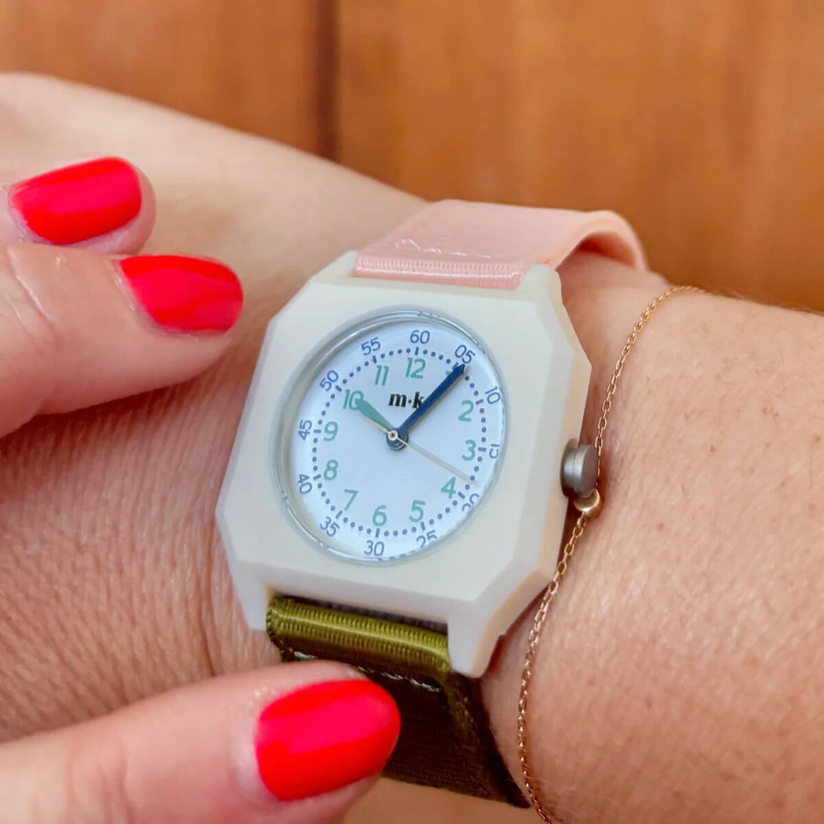 khaki pink Watch – Kinder- & Damenuhr – Bild 2