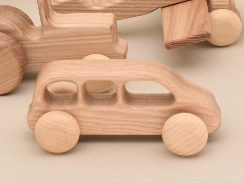 Omnibus aus Holz, Lotes Toys – Bild 3